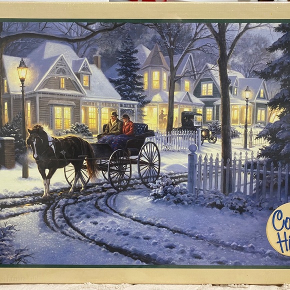 NEW Cobble Hill Horse Drawn Buggy 1,000 Piece Puzzle
Snowy Scene Family Time - Picture 9 of 11